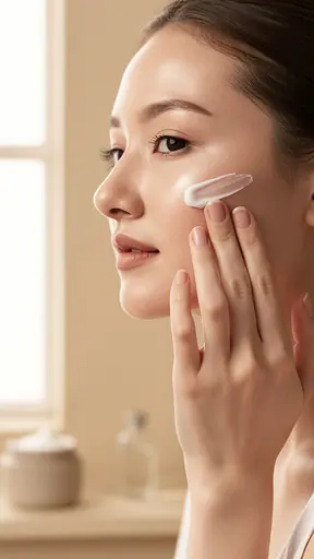 mains posées sur la poitrine dans une cuisine calme ambiance douce et naturelle