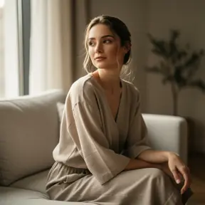 femme cuisinière française souriante en cuisine avec lumière douce