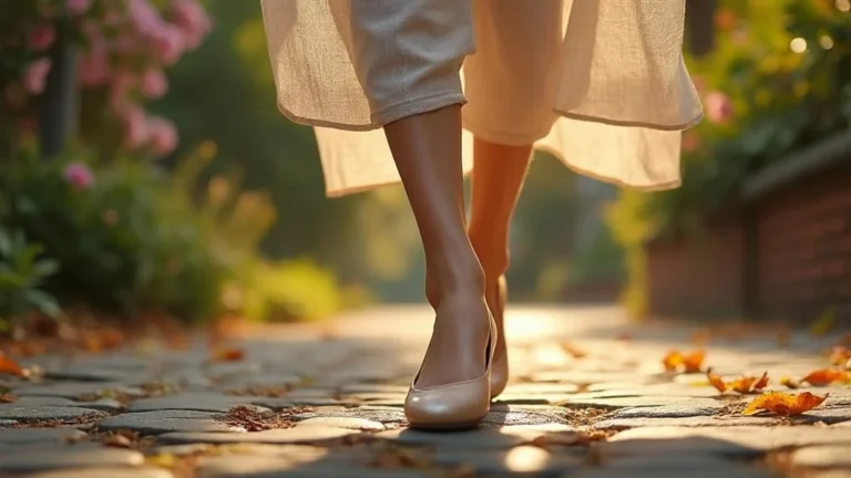 Porté une seule paire de ballerines souples pendant cinq semaines de balades