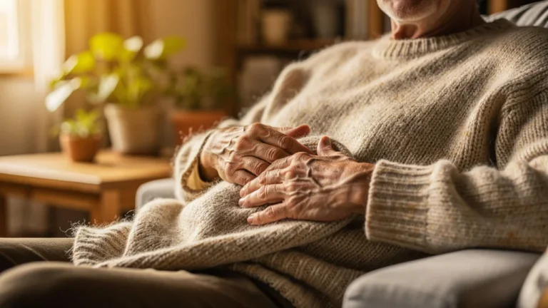 Pull en laine mérinos de qualité montrant la douceur naturelle et la valeur durable des matières naturelles