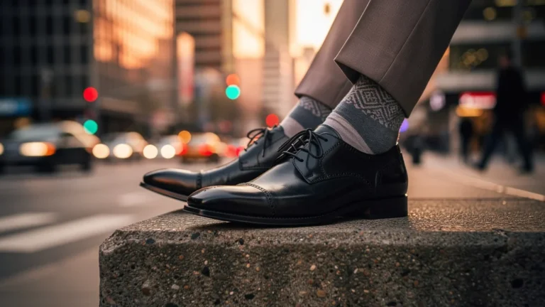 Porter des derbies plates au quotidien pendant trois semaines de déplacements avec l'importance des chaussettes