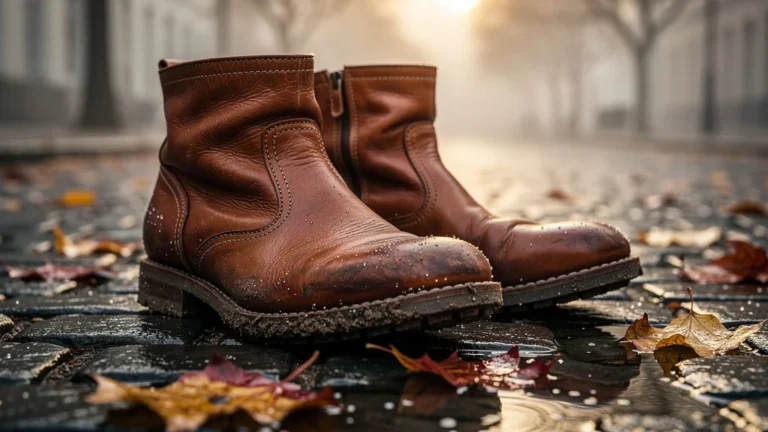 Suivi détaillé de l'usure d'une paire de bottines en cuir portées chaque jour pendant l'automne